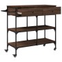 Küchenwagen aus eichenbraunem Holzwerkstoff, 105 x 42 x 95 cm von , Küchen- und Speisewagen - Ref: Foro24-842380, Preis: 130,...