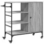 Sonoma gray wood kitchen cart 87.5x38.5x84.5 cm by , Kitchen and dining carts - Ref: Foro24-842389, Price: 117,91 €, Discount: %