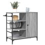 Carrito de cocina de madera gris Sonoma 87,5x38,5x84,5 cm de , Carros de cocina y comedor - Ref: Foro24-842389, Precio: 119,9...
