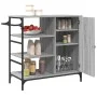 Sonoma gray wood kitchen cart 87.5x38.5x84.5 cm by , Kitchen and dining carts - Ref: Foro24-842389, Price: 117,91 €, Discount: %