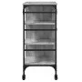 Sonoma gray wood kitchen cart 87.5x38.5x84.5 cm by , Kitchen and dining carts - Ref: Foro24-842389, Price: 117,91 €, Discount: %