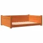 Cama para perros madera maciza pino marrón cera 95,5x65,5x28 cm de , Camas para perros - Ref: Foro24-844465, Precio: 80,55 €,...