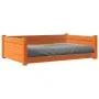 Cama para perros madera maciza pino marrón cera 95,5x65,5x28 cm de , Camas para perros - Ref: Foro24-844465, Precio: 80,55 €,...