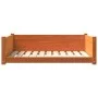 Cama para perros madera maciza pino marrón cera 95,5x65,5x28 cm de , Camas para perros - Ref: Foro24-844465, Precio: 80,55 €,...
