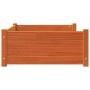 Hundebett aus massivem, wachsbraunem Kiefernholz, 95,5 x 65,5 x 28 cm von , Betten für Hunde - Ref: Foro24-844465, Preis: 81,...