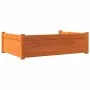 Cama para perros madera maciza pino marrón cera 95,5x65,5x28 cm de , Camas para perros - Ref: Foro24-844465, Precio: 80,55 €,...