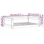 Cama para perros madera maciza pino marrón cera 95,5x65,5x28 cm de , Camas para perros - Ref: Foro24-844465, Precio: 80,55 €,...