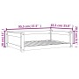 Hundebett aus massivem, wachsbraunem Kiefernholz, 95,5 x 65,5 x 28 cm von , Betten für Hunde - Ref: Foro24-844465, Preis: 81,...