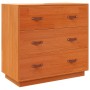 Wachsbraunes Sideboard aus massivem Kiefernholz, 80 x 40 x 75 cm von , Sideboards - Ref: Foro24-844471, Preis: 114,22 €, Raba...