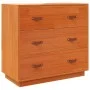 Wachsbraunes Sideboard aus massivem Kiefernholz, 80 x 40 x 75 cm von , Sideboards - Ref: Foro24-844471, Preis: 112,95 €, Raba...