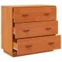 Wax brown solid pine wood sideboard 80x40x75 cm by , Sideboards - Ref: Foro24-844471, Price: 112,95 €, Discount: %