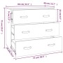 Wax brown solid pine wood sideboard 80x40x75 cm by , Sideboards - Ref: Foro24-844471, Price: 114,22 €, Discount: %