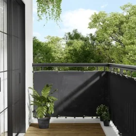 Balcony screen 100% polyester Oxford anthracite 90x700 cm by , Umbrellas - Ref: Foro24-4000053, Price: 35,05 €, Discount: %