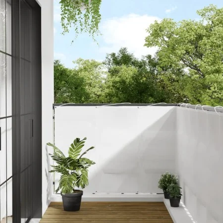 Balcony screen 100% polyester Oxford white 120x700 cm by , Umbrellas - Ref: Foro24-4000102, Price: 31,15 €, Discount: %