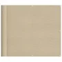 Balcony screen 100% polyester Oxford beige 90x800 cm by , Umbrellas - Ref: Foro24-4000180, Price: 40,92 €, Discount: %
