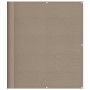 Pantalla de balcón 100% poliéster Oxford taupé 120x800 cm de , Sombrillas - Ref: Foro24-4000250, Precio: 40,18 €, Descuento: %