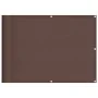 Balkonschirm 100 % Polyester Oxford braun 75x800 cm von , Sonnenschirme - Ref: Foro24-4000383, Preis: 32,48 €, Rabatt: %