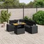 Set de sofás de jardín 6 piezas y cojines ratán sintético negro de , Conjuntos de jardín - Ref: Foro24-3272630, Precio: 497,0...