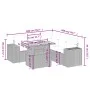 6-piece garden sofa set and black synthetic rattan cushions by , Garden sets - Ref: Foro24-3272630, Price: 478,57 €, Discount: %