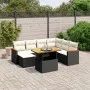 8-teiliges Gartensofa-Set und schwarze synthetische Rattankissen von , Gartensets - Ref: Foro24-3273191, Preis: 494,33 €, Rab...