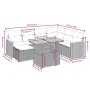 8-teiliges Gartensofa-Set und schwarze synthetische Rattankissen von , Gartensets - Ref: Foro24-3273191, Preis: 494,33 €, Rab...