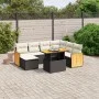 8-teiliges Gartensofa-Set und schwarze synthetische Rattankissen von , Gartensets - Ref: Foro24-3274073, Preis: 496,32 €, Rab...