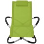 Tumbona geométrica de jardín de acero verde de vidaXL, Tumbonas - Ref: Foro24-47776, Precio: 141,17 €