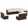 Garden sofa set 11 pieces with brown synthetic rattan cushions by , Garden sets - Ref: Foro24-3249662, Price: 667,76 €, Disco...