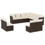 Garden sofa set 11 pieces with brown synthetic rattan cushions by , Garden sets - Ref: Foro24-3249662, Price: 658,49 €, Disco...