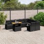 Set de sofás de jardín 10 pzas cojines ratán sintético negro de , Conjuntos de jardín - Ref: Foro24-3271909, Precio: 652,90 €