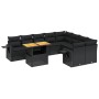 Garden sofa set 10 pieces with black synthetic rattan cushions by , Garden sets - Ref: Foro24-3271909, Price: 652,38 €, Disco...