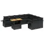 Gartensofa-Set 10-teilig mit schwarzen synthetischen Rattankissen von , Gartensets - Ref: Foro24-3271909, Preis: 675,34 €, Ra...