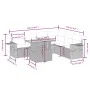 7-piece garden dining set and black synthetic rattan cushions by , Garden sets - Ref: Foro24-3271769, Price: 513,08 €, Discou...