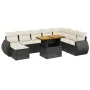 8-piece garden sofa set and black synthetic rattan cushions by , Garden sets - Ref: Foro24-3275849, Price: 569,37 €, Discount: %