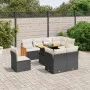 Set de sofás de jardín 8 piezas y cojines ratán sintético negro von , Gartensets - Ref: Foro24-3274052, Preis: 606,09 €, Raba...