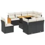 Set de sofás de jardín 8 piezas y cojines ratán sintético negro von , Gartensets - Ref: Foro24-3274052, Preis: 606,09 €, Raba...