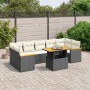 8-piece garden sofa set and black synthetic rattan cushions by , Garden sets - Ref: Foro24-3272988, Price: 498,71 €, Discount: %