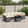 8-piece garden sofa set and black synthetic rattan cushions by , Garden sets - Ref: Foro24-3272988, Price: 526,11 €, Discount: %