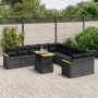 11-teiliges Gartensofa-Set und schwarze synthetische Rattankissen von , Gartensets - Ref: Foro24-3273260, Preis: 736,88 €, Ra...