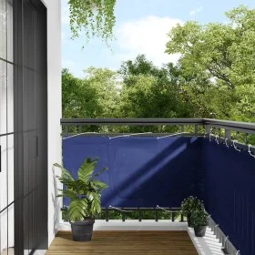 Balcony screen 100% polyester Oxford blue 75x800 cm by , Umbrellas - Ref: Foro24-4000278, Price: 32,48 €, Discount: %