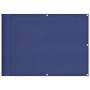 Pantalla de balcón 100% poliéster Oxford azul 75x800 cm
