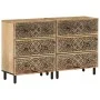 2-piece sideboard solid mango wood 60x33x75 cm by , Sideboards - Ref: Foro24-3206305, Price: 332,31 €, Discount: %