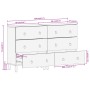 2-piece sideboard solid mango wood 60x33x75 cm by , Sideboards - Ref: Foro24-3206305, Price: 353,60 €, Discount: %