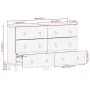 2-piece sideboard solid mango wood 60x33x75 cm by , Sideboards - Ref: Foro24-3206305, Price: 332,31 €, Discount: %