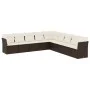 Set de sofás de jardín 9 pzas y cojines ratán sintético marrón by , Garden sets - Ref: Foro24-3249622, Price: 585,33 €, Disco...
