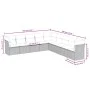 Set de sofás de jardín 9 pzas y cojines ratán sintético marrón by , Garden sets - Ref: Foro24-3249622, Price: 585,33 €, Disco...