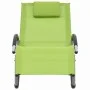 Lounger with green textilene pillow by vidaXL, Loungers - Ref: Foro24-47791, Price: 93,58 €, Discount: %