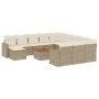 Set sofás de jardín con cojines 13 pzas ratán sintético beige de , Conjuntos de jardín - Ref: Foro24-3256758, Precio: 905,82 ...