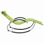 Lounger with green textilene pillow by vidaXL, Loungers - Ref: Foro24-47791, Price: 93,58 €, Discount: %