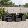 7-piece garden dining set and black synthetic rattan cushions by , Garden sets - Ref: Foro24-3272735, Price: 523,85 €, Discou...